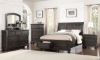 Picture of Newbury Gray King Sleigh Storage Bed