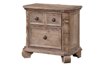 Picture of Tilly Taupe 2-Drawer Nightstand