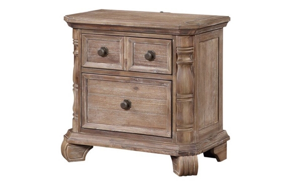 Picture of Tilly Taupe 2-Drawer Nightstand