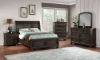 Picture of Newbury Laurel Brushed Brown Acacia Curved Mirror