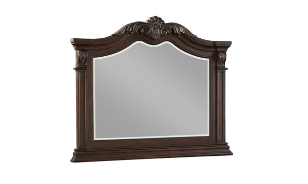 Picture of Monroe Cherry Landscape Mirror