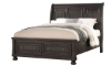 Picture of Newbury Gray Queen Sleigh Storage Bed