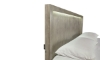 Picture of Platinum Gray Linen Queen Bookcase Bed