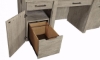 Picture of Platinum Gray Linen 2- Piece Desk