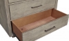 Picture of Platinum Gray Linen 5-Drawer Chest