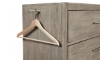 Picture of Platinum Gray Linen 5-Drawer Chest