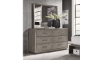 Picture of Platinum Gray Linen 6-Drawer Dresser