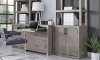 Picture of Platinum Gray Linen Workstation and Combo File