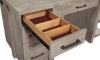 Picture of Platinum Gray Linen 60” Open Shelf Desk