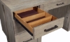 Picture of Platinum Gray Linen 66” Executive Desk