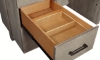 Picture of Platinum Gray Linen 66” Executive Desk