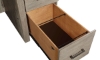 Picture of Platinum Gray Linen 66” Executive Desk
