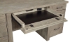 Picture of Platinum Gray Linen 66” Executive Desk