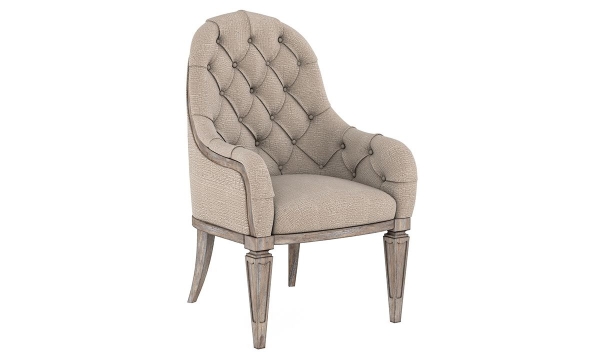 Picture of Etienne Natural Gray Upholstered Arm Chair
