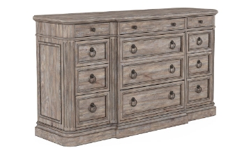 Picture of Etienne Natural Gray 12-Drawer Dresser