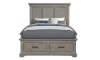 Picture of Lansing Weathered Gray Queen Storage Bed