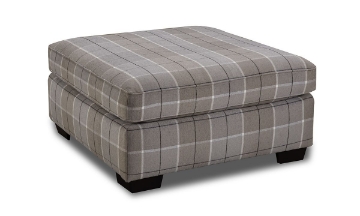 Picture of Collins Plaid Ottoman