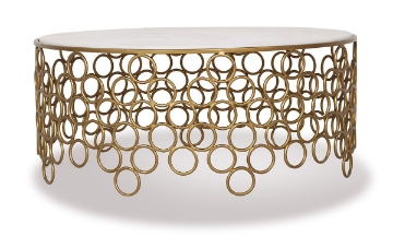 Picture of Artesia Home Tapi White Marble Cocktail Table
