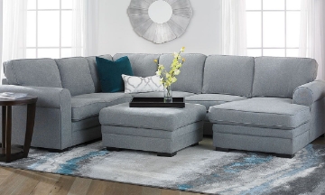 Picture of Prospect Gray 3-Piece Sleeper Sectional with Right Storage Chaise