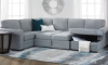 Picture of Prospect Gray 3-Piece Sleeper Sectional with Right Storage Chaise