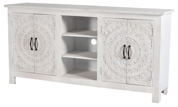Picture of Pink City Carved Lace 73” Solid Wood Sideboard