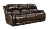 Picture of Weston Walnut Leather Power Reclining Sofa with Power Headrests