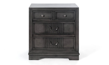 Picture of Parkhurst Gray 3-Drawer Nightstand