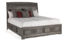 Picture of Parkhurst Gray King Sleigh Storage Bed