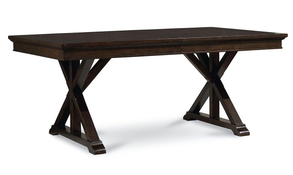 Picture of Thatcher Amber Trestle Dining Table
