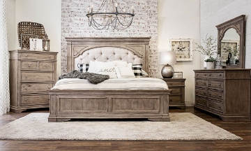 Picture of Highland Park Driftwood Upholstered Queen Bedroom Set