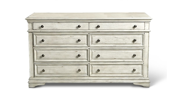 Picture of Highland Park White 8-Drawer Dresser