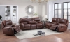 Picture of Caspian Brown Double Reclining Console Loveseat