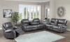 Picture of Caspian Gray Double Reclining Console Loveseat