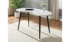 Picture of Kinsley White Marble Kidney Shape Desk