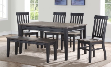 Picture of Raven Farmhouse Two-Tone 5-Piece Dining Set
