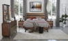 Picture of Greentown Brown Solid Pine Square Mirror
