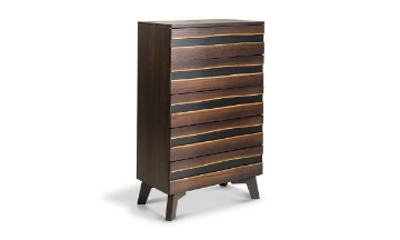 Picture of Greentown Brown Solid Pine 5-Drawer Chest