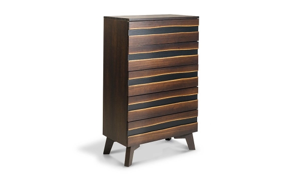 Picture of Greentown Brown Solid Pine 5-Drawer Chest