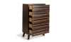 Picture of Greentown Brown Solid Pine 5-Drawer Chest
