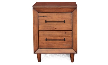 Picture of Denver Brown Small 2-Drawer Nightstand