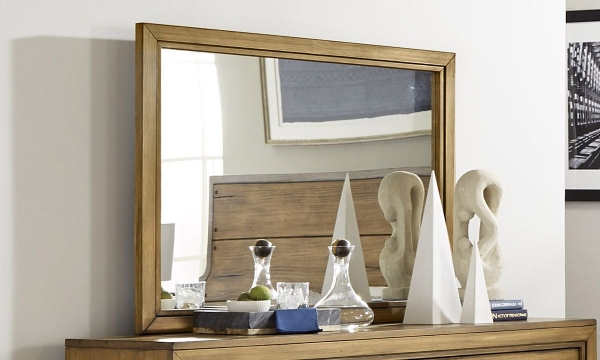 Picture of Forest Lane Brown Solid Pine Mirror