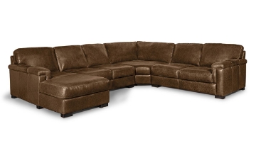 Picture of Medici Chestnut 4-Piece Left Chaise Sectional