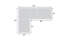 Picture of Medici Gray 4-Piece Corner Sectional