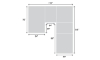 Picture of Medici Gray 5-Piece Left Chaise Sectional