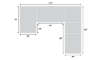 Picture of Medici Gray 5-Piece Left Chaise Sectional