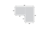 Picture of Medici Gray 2-Piece Right Chaise Sectional