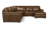 Picture of Medici Chestnut 4-Piece Right Chaise Sectional