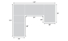 Picture of Medici Gray 5-Piece Right Chaise Sectional