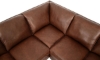 Picture of San Marco Taupe Leather 2-Piece L-Sectional with Left Corner Sofa