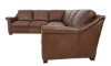 Picture of San Marco Taupe Leather 2-Piece L-Sectional with Left Corner Sofa